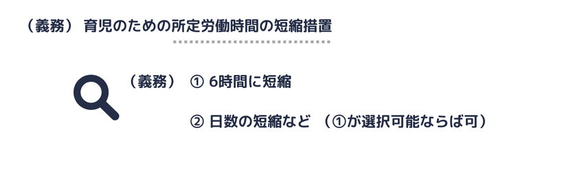 所定労働時間の短縮措置｜育児